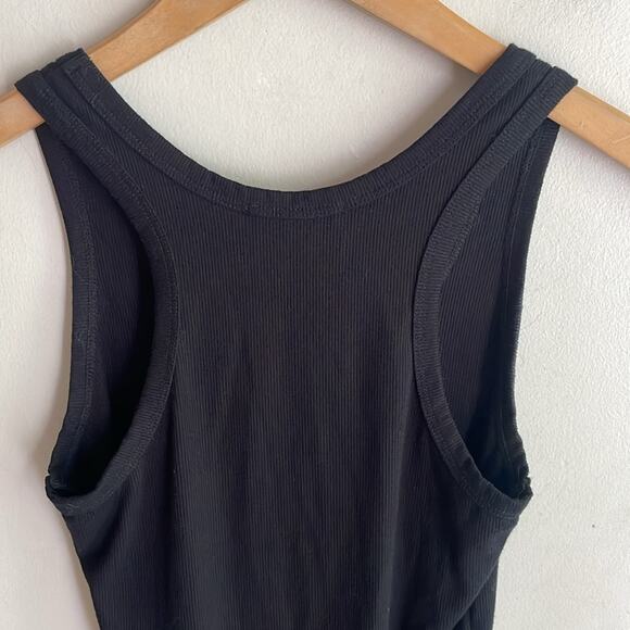 Agolde Ribbed Tank Bodysuit Black - Picture 13 of 16